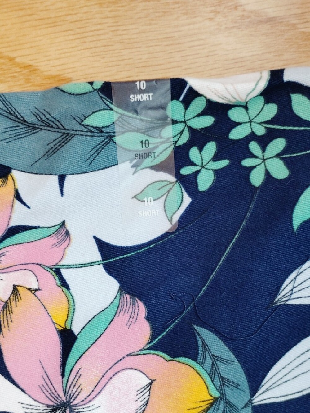 a.n.a Navy Floral Athletic Shorts with Multicolor Blooms - Picture 8 of 10